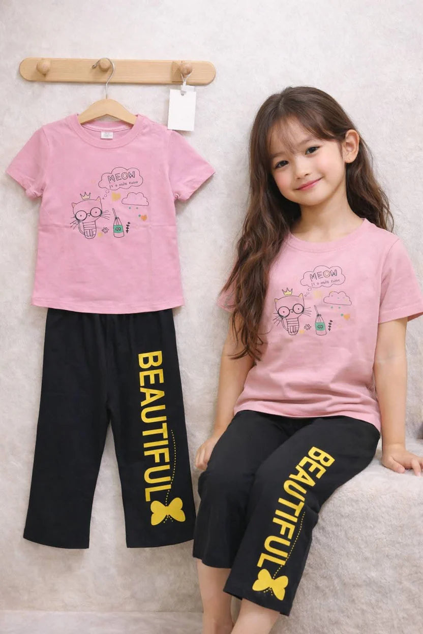 Girls t-shirts & plaju set